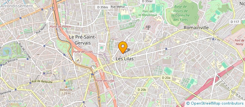 localisation de l'entreprise MONSIEUR LAURENT MOING à LES LILAS