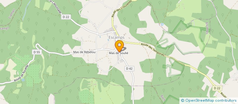 localisation de l'entreprise MONSIEUR LAURENT MOLES  ESCAMPS