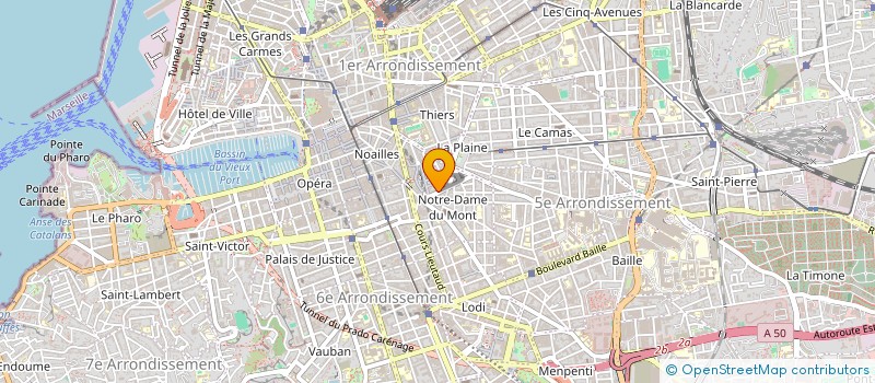 localisation de l'entreprise MONSIEUR LAURENT MOLES  MARSEILLE 6EME