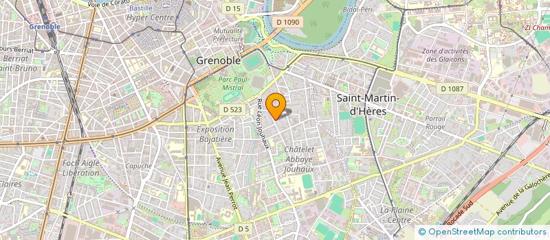 localisation de l'entreprise MONSIEUR LAURENT MOLLARD  GRENOBLE