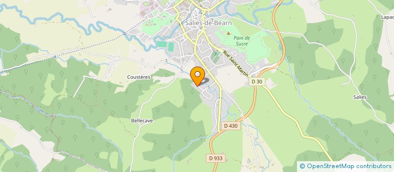 localisation de l'entreprise MONSIEUR LAURENT MONCAUT  SALIES DE BEARN