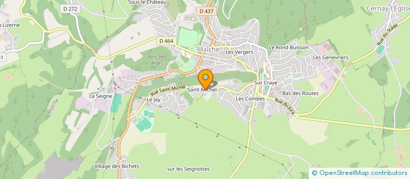 localisation de l'entreprise MONSIEUR LAURENT MONNET  MAICHE