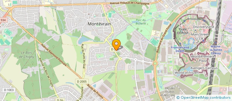 localisation de l'entreprise MONSIEUR LAURENT MONTI  MONTEVRAIN