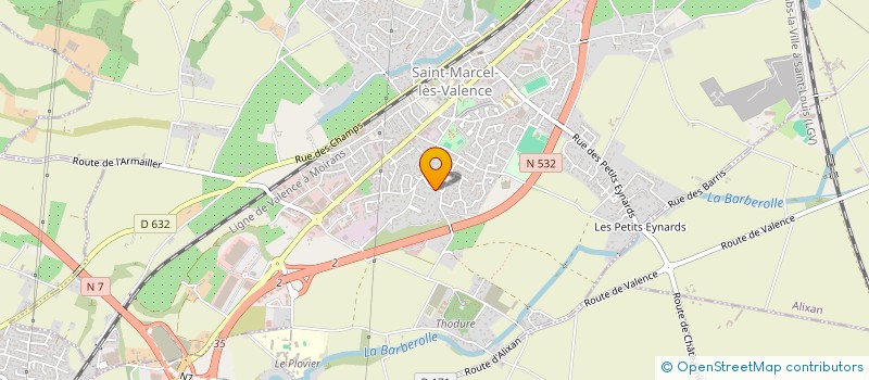 localisation de l'entreprise MONSIEUR LAURENT MONTMAGNON à SAINT-MARCEL-LES-VALENCE