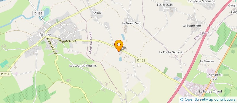 localisation de l'entreprise MONSIEUR LAURENT MOREAU  MOZE-SUR-LOUET