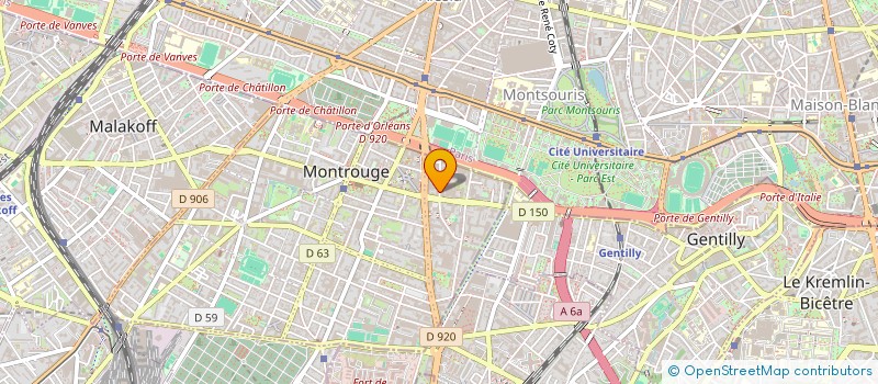 localisation de l'entreprise MONSIEUR LAURENT MORJON  MONTROUGE