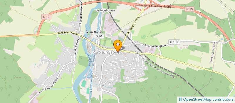 localisation de l'entreprise MONSIEUR LAURENT MOROSI  PORT-SUR-SAONE