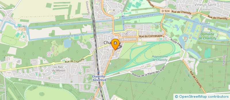 localisation de l'entreprise MONSIEUR LAURENT MORVILLE  CHANTILLY