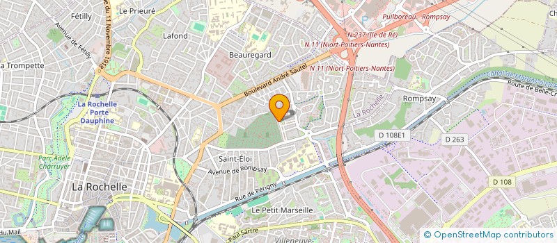 localisation de l'entreprise MONSIEUR LAURENT MOTEL  LA ROCHELLE