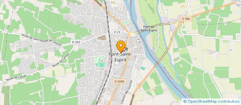 localisation de l'entreprise MONSIEUR LAURENT MOULIN  PONT-SAINT-ESPRIT