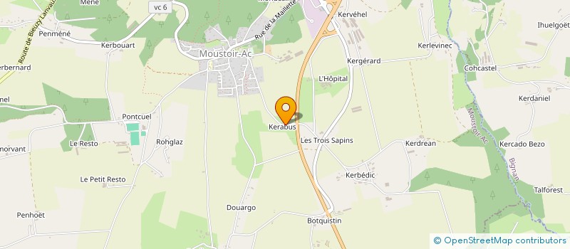 localisation de l'entreprise MONSIEUR LAURENT MOULIN à MOUSTOIR-AC