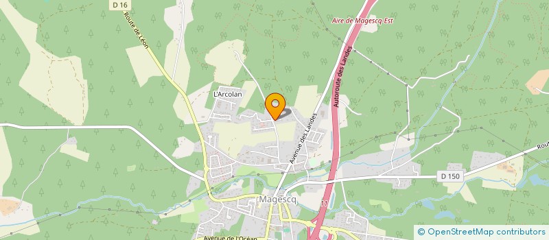 localisation de l'entreprise MONSIEUR LAURENT MOURET  MAGESCQ
