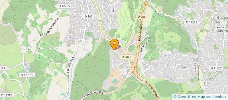 localisation de l'entreprise MONSIEUR LAURENT MOURGUES  SAINT-GELY-DU-FESC