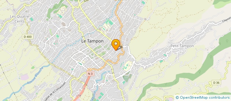 localisation de l'entreprise MONSIEUR LAURENT MOURIER  LE TAMPON