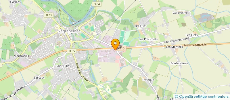 localisation de l'entreprise MONSIEUR LAURENT MOURLHON  NEGREPELISSE