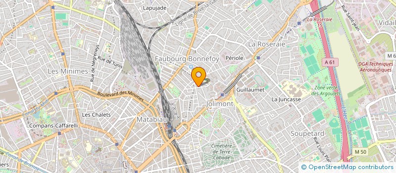 localisation de l'entreprise MONSIEUR LAURENT MOURRE  TOULOUSE