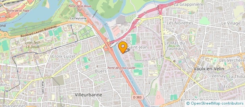 localisation de l'entreprise MONSIEUR LAURENT MULLER à VILLEURBANNE