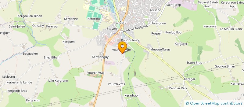 localisation de l'entreprise MONSIEUR LAURENT MULLER  PLABENNEC