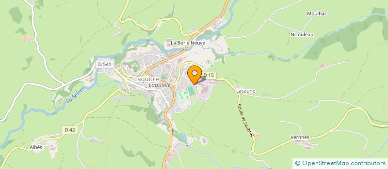 localisation de l'entreprise MONSIEUR LAURENT MUNOZ  LAGUIOLE