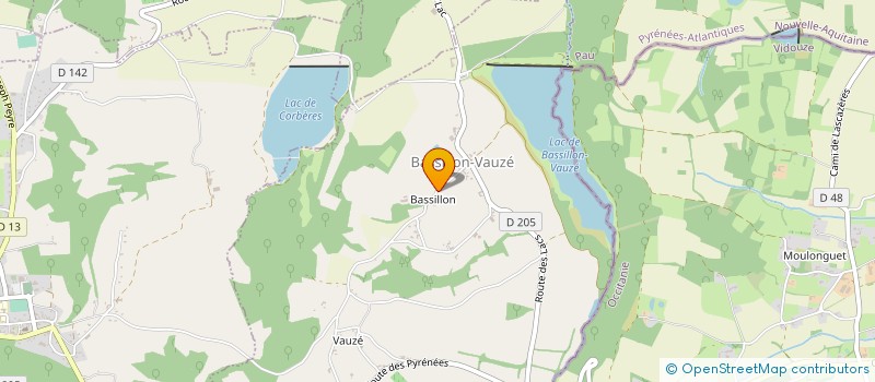 localisation de l'entreprise MONSIEUR LAURENT NABOS  BASSILLON VAUZE