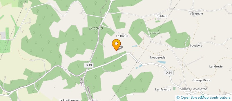 localisation de l'entreprise MONSIEUR LAURENT NEDELEC à SALLES-LAVALETTE
