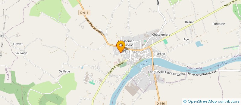 localisation de l'entreprise MONSIEUR LAURENT NEGRIER  CLAIRAC