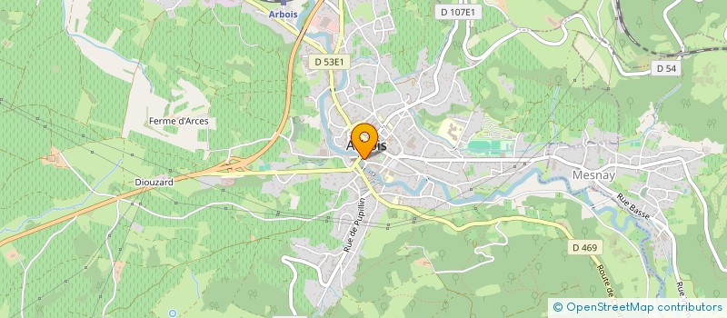 localisation de l'entreprise MONSIEUR LAURENT NICOD à ARBOIS
