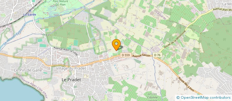 localisation de l'entreprise MONSIEUR LAURENT NIGON  LE PRADET