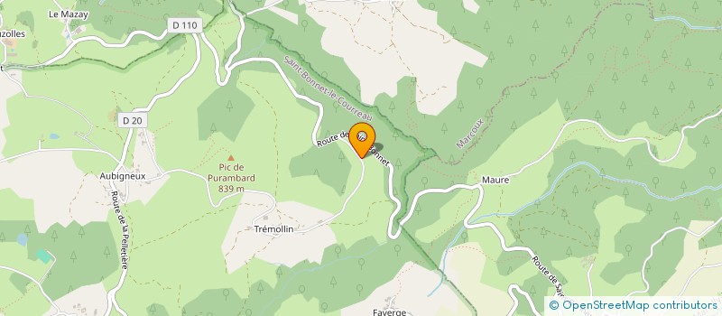 localisation de l'entreprise MONSIEUR LAURENT NIGON  SAINT-BONNET-LE-COURREAU