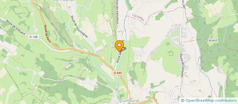 localisation de l'entreprise MONSIEUR LAURENT NONORGUES  CAMBES