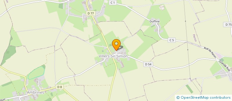 localisation de l'entreprise MONSIEUR LAURENT NOTELET  VILLERS-SIR-SIMON