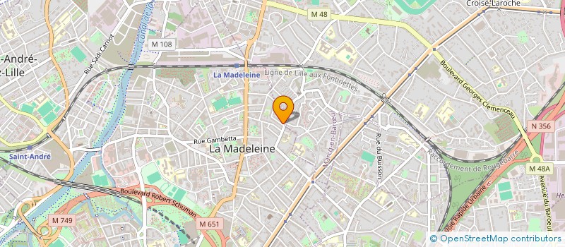 localisation de l'entreprise MONSIEUR LAURENT OBACH à LA MADELEINE