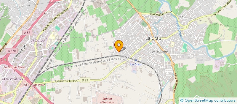 localisation de l'entreprise MONSIEUR LAURENT OCCELLI  LA CRAU