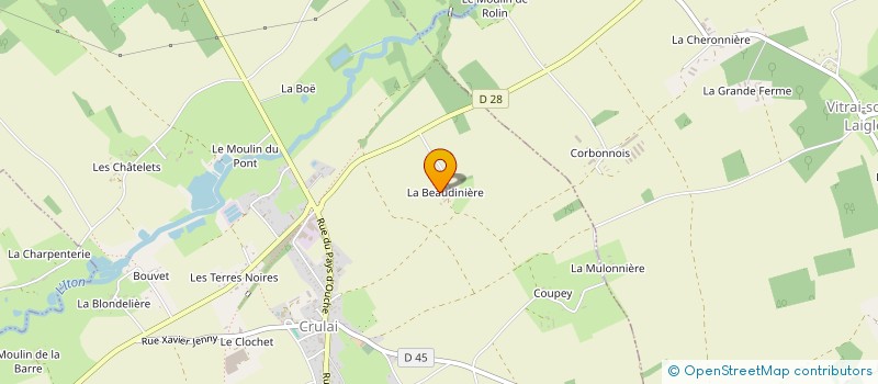 localisation de l'entreprise MONSIEUR LAURENT OGER  CRULAI