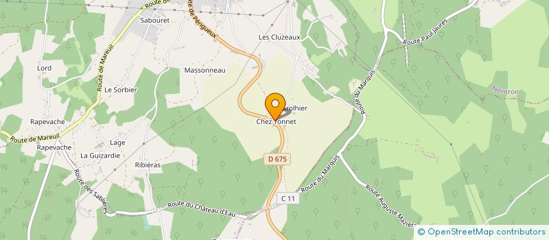 localisation de l'entreprise MONSIEUR LAURENT OGNIER  SAINT-MARTIAL-DE-VALETTE