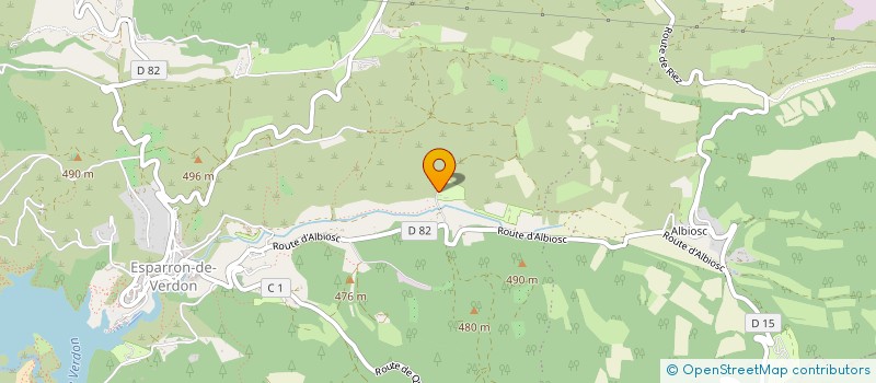 localisation de l'entreprise MONSIEUR LAURENT OLDRON  ESPARRON-DE-VERDON