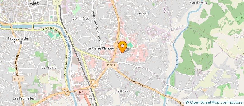 localisation de l'entreprise MONSIEUR LAURENT OLIVIER  ALES