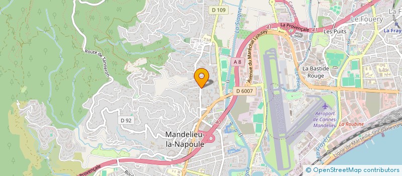 localisation de l'entreprise MONSIEUR LAURENT ONESTAS  MANDELIEU-LA-NAPOULE