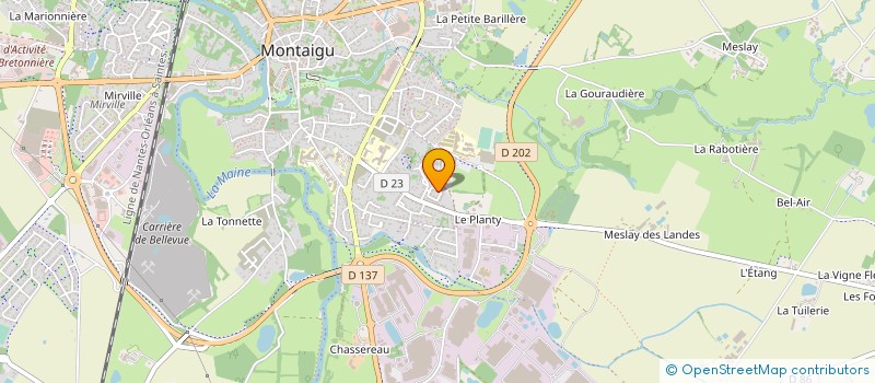 localisation de l'entreprise MONSIEUR LAURENT ORGEAS à MONTAIGU-VENDEE