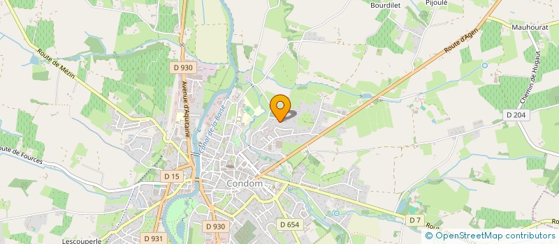 localisation de l'entreprise MONSIEUR LAURENT OUSTRAIN  CONDOM