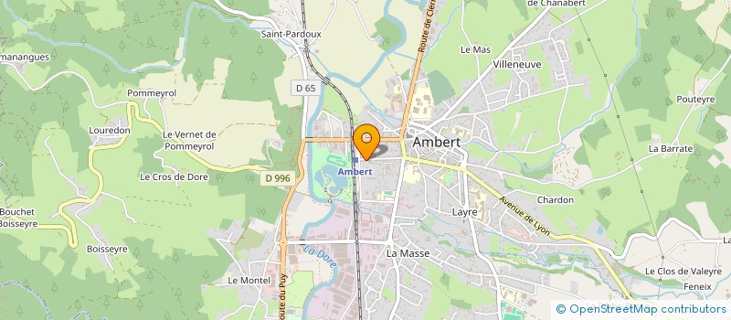 localisation de l'entreprise MONSIEUR LAURENT PAIN  AMBERT