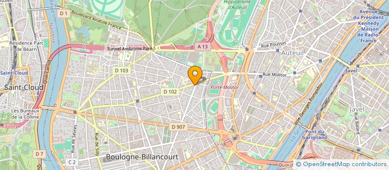 localisation de l'entreprise MONSIEUR LAURENT PALANQUE à BOULOGNE-BILLANCOURT