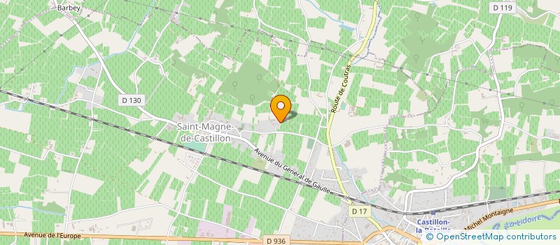 localisation de l'entreprise MONSIEUR LAURENT PALLARO à SAINT-MAGNE-DE-CASTILLON