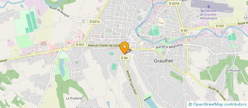 localisation de l'entreprise MONSIEUR LAURENT PAPAIX  GRAULHET