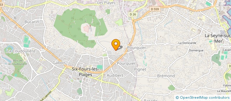 localisation de l'entreprise MONSIEUR LAURENT PAPIN à SIX-FOURS-LES-PLAGES