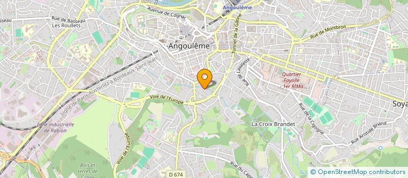 localisation de l'entreprise MONSIEUR LAURENT PARADOT à ANGOULEME