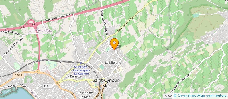 localisation de l'entreprise MONSIEUR LAURENT PARDOUX à SAINT-CYR-SUR-MER