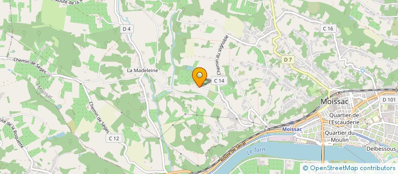 localisation de l'entreprise MONSIEUR LAURENT PARIEL  MOISSAC