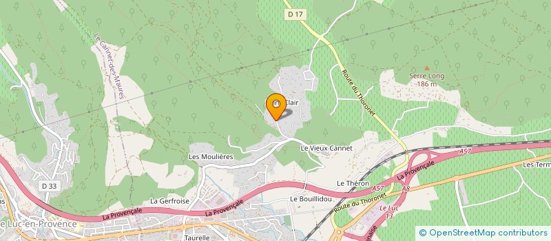 localisation de l'entreprise MONSIEUR LAURENT PARIZOT à LE CANNET-DES-MAURES
