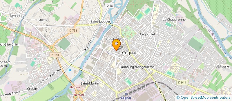 localisation de l'entreprise MONSIEUR LAURENT PAROLA à COGNAC